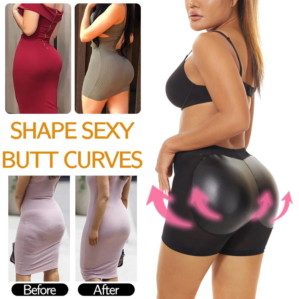 NINGMI Women Body Shaper Butt Lifter Panties Plus Size Hip Enhancer Underwear Body Shapewear Seamless Hip Pad Booty