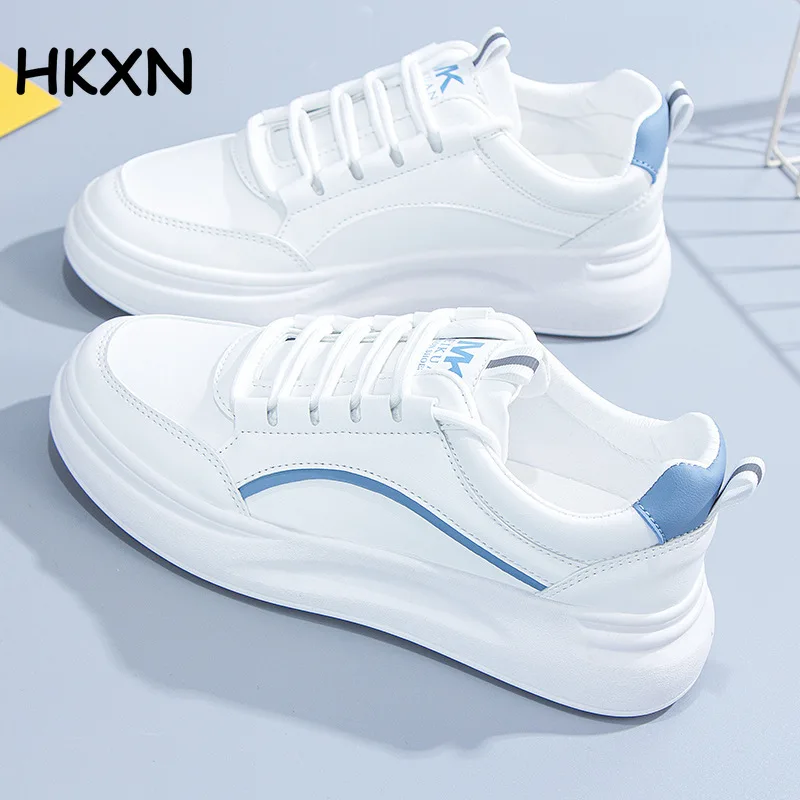 

Women's 2022 Trendy Shoes New White Shoes Women's Spring Korean Version Thick-soled Casual All-match Student Skate Shoes Y