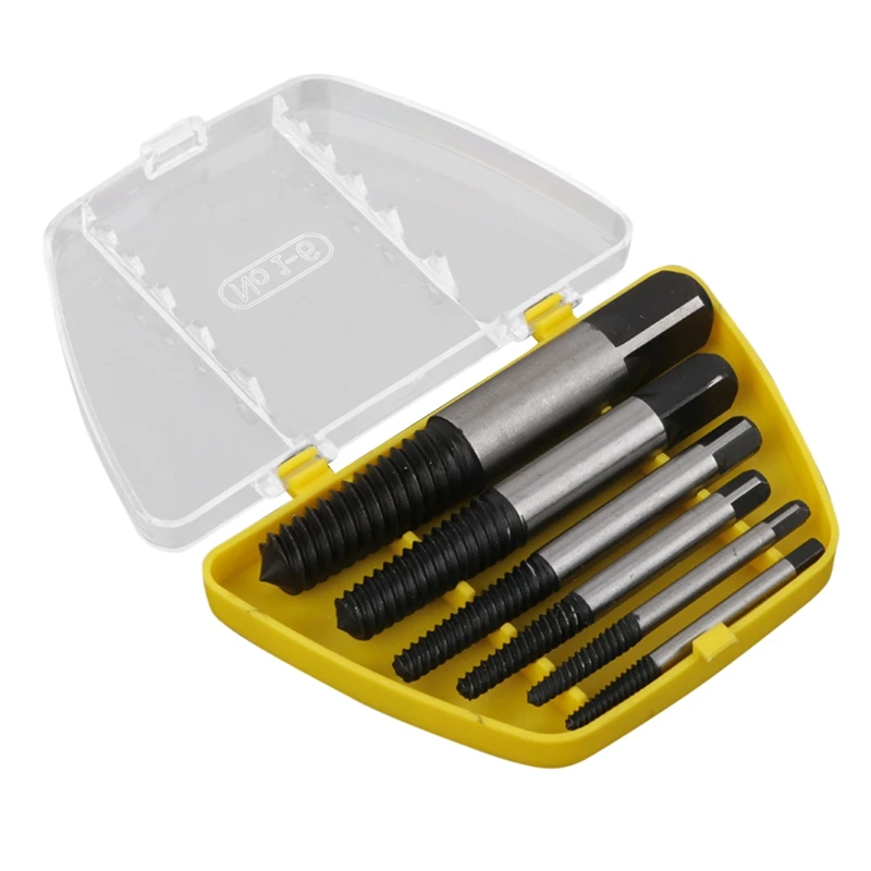 

Damaged Broken Screw Remover Extractor Drill Bits Durable Easy Out Remover Center Drill Damaged Bolts Remover Tool