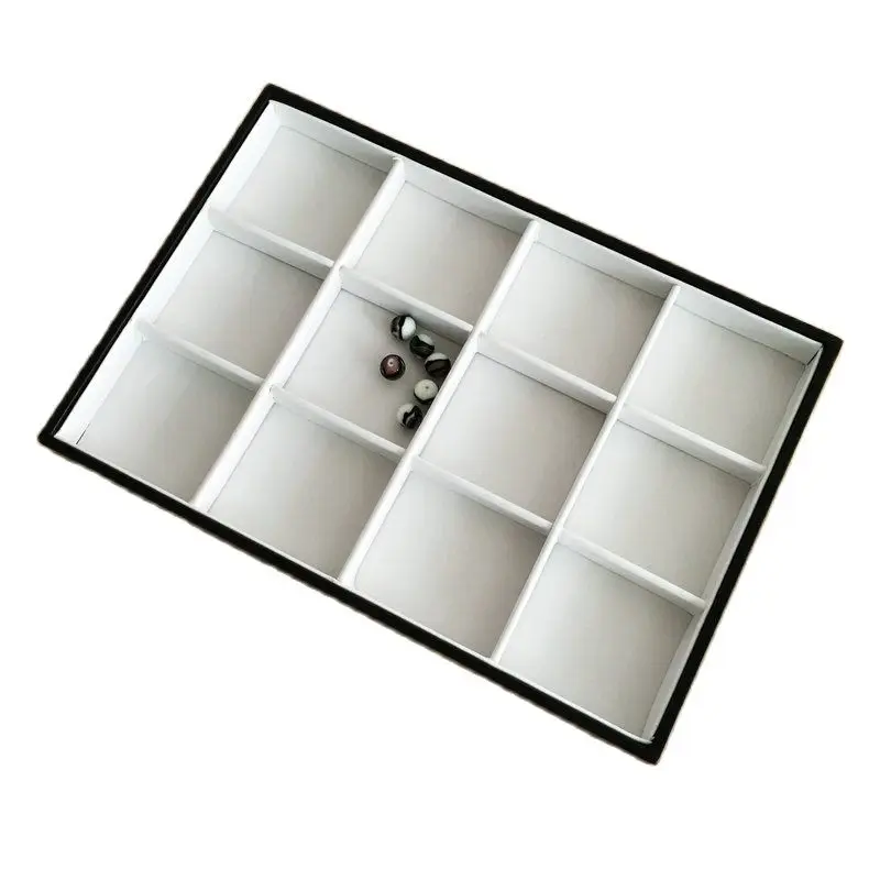 1 PCS Paper Card 12 Leather White Necklace Bracelet Loose Bead Jewelry Display Plate Of 350 X 240X30 mm