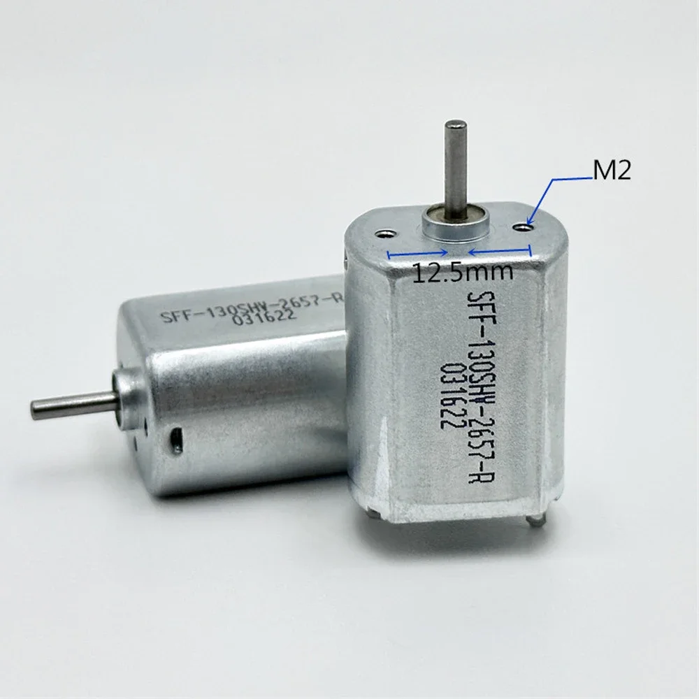 Micro 130 Двигатель постоянного тока Железная задняя крышка Щетка из драгоценного