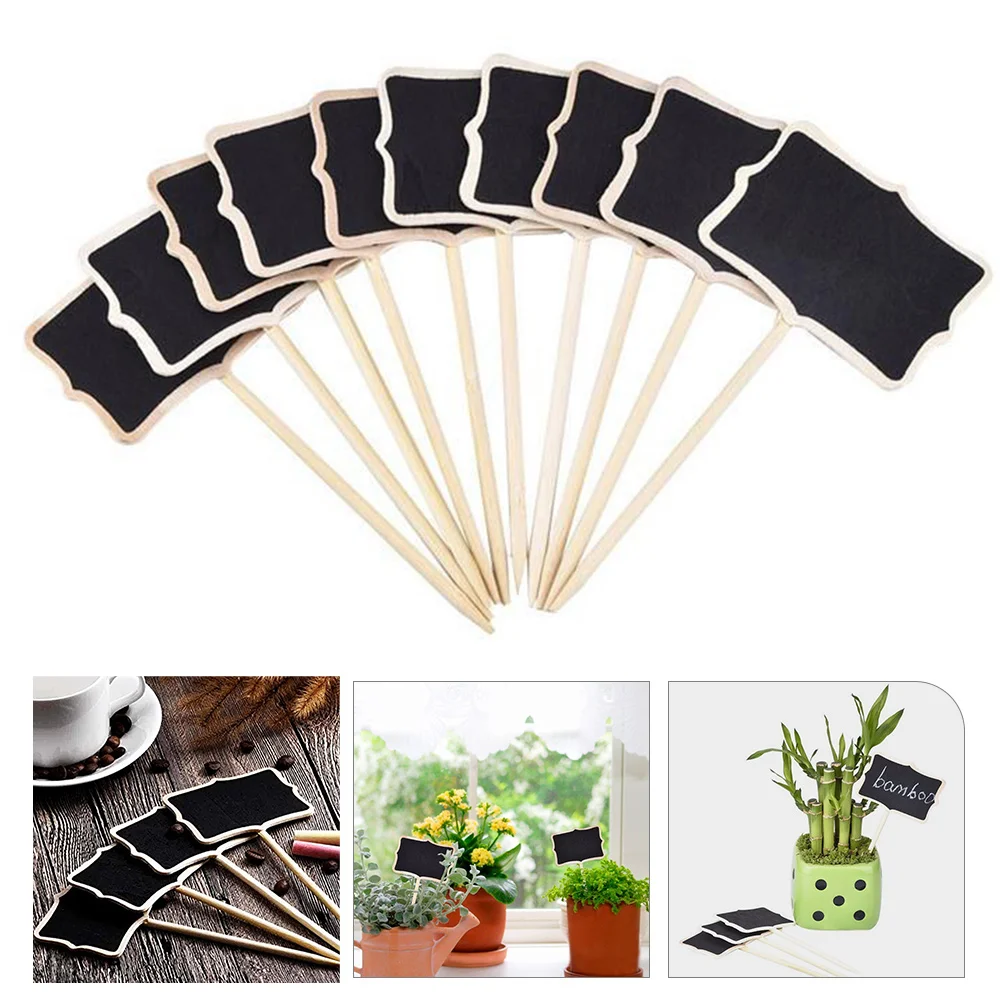 

Garden Label Marker Wooden Stakes Markers Tag Tags Pot Name Labels Plantsboard Cake Message Mini Decoration Succulent Birthday