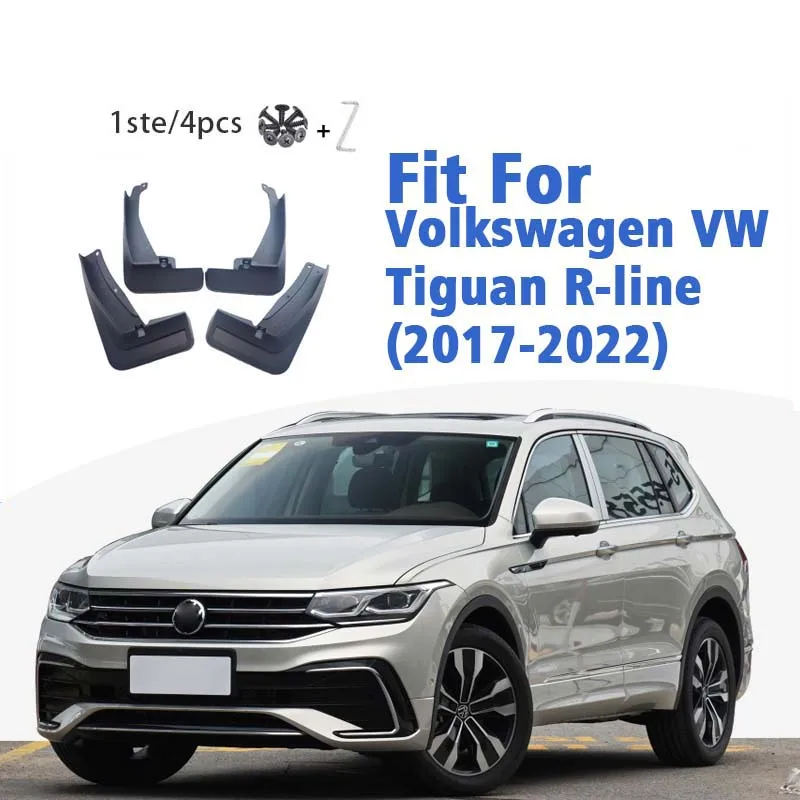 

Крылья для Volkswagen VW Tiguan L R line 2017-2022, передние и задние брызговики, аксессуары, автомобильный стиль, брызговик, крыло