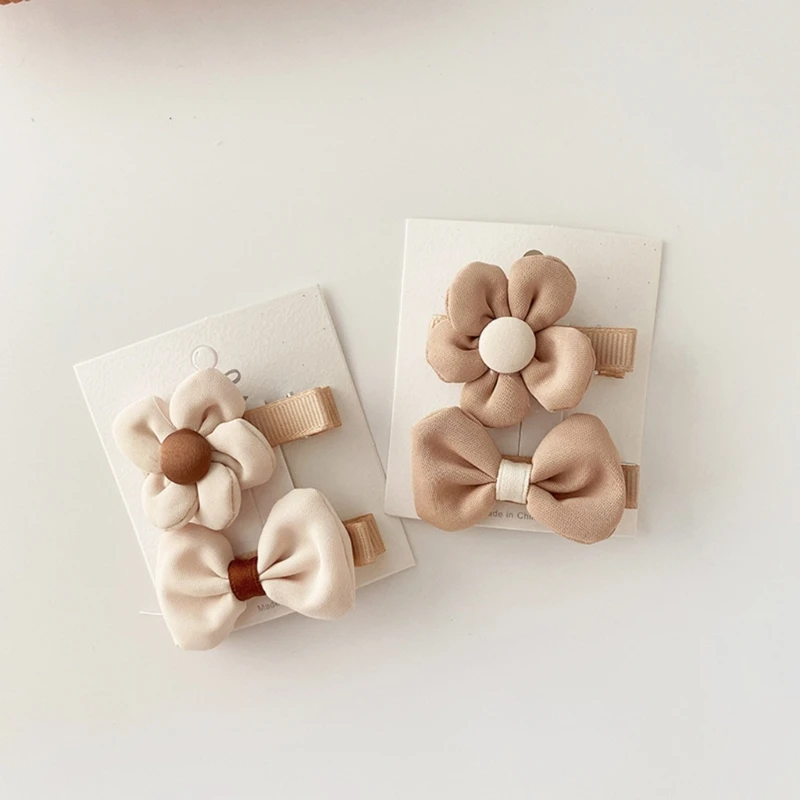 

Children Hair Clips Flower Hairpins Girls Headdress Hair Styling Pins 2Pcs