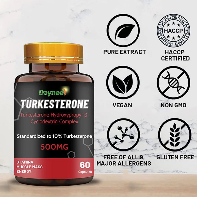 

60Pills Zengji Capsules Turkesterone capsule mass gainer Weight Booster Helps Exercise Muscles Burn Fat and Enhance Men's Health