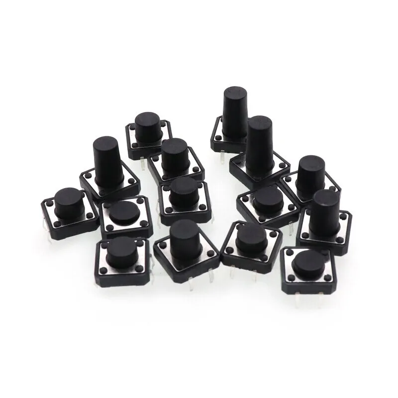 50 шт. 12x12 кнопочный переключатель DIP 4 штырька светильник сенсорный 12*12*4