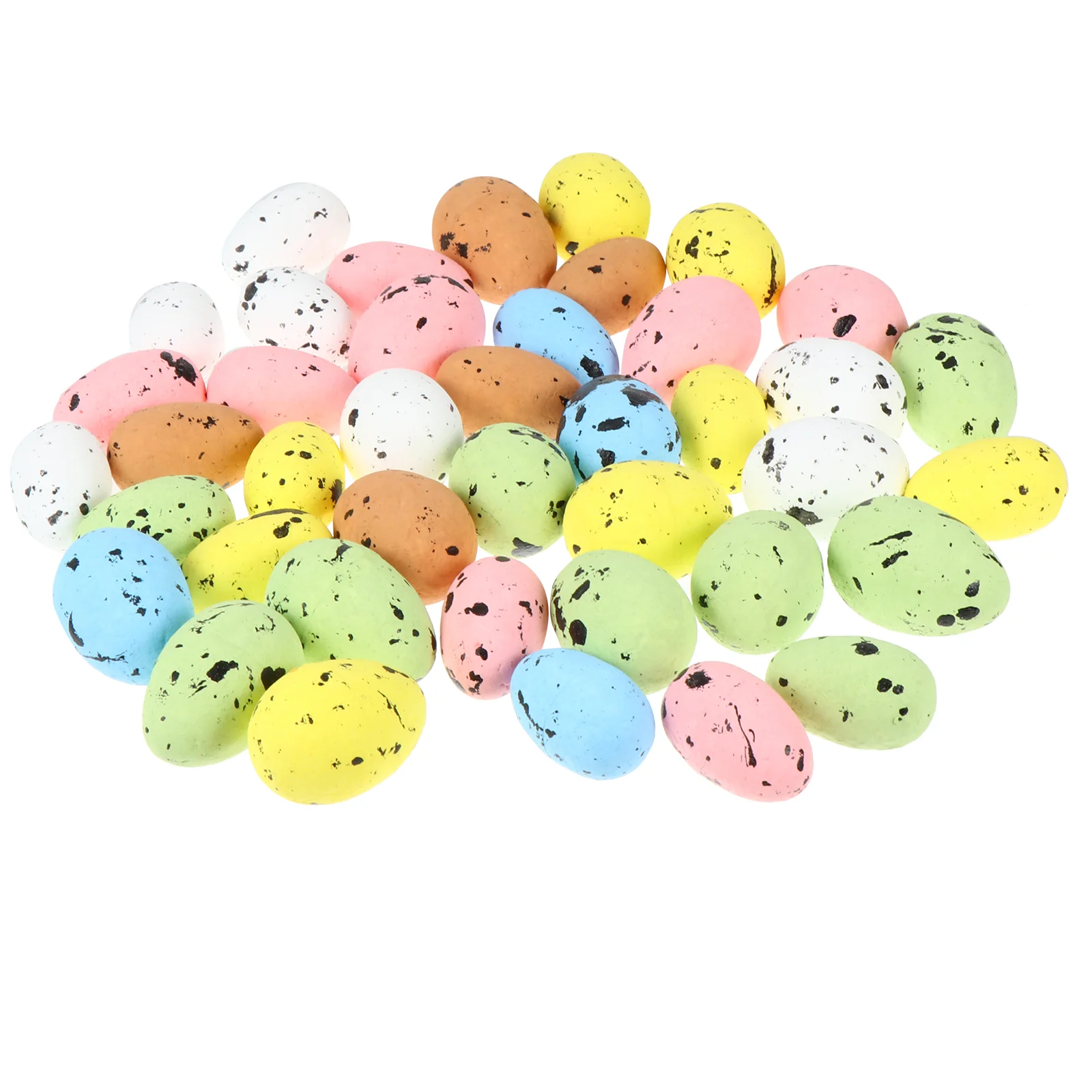

Easter Eggs Egg Ornaments Decor Tree Plastic Fake Faux Basket Filler Ornament Decorative Painting Holiday Party Pastel Toy
