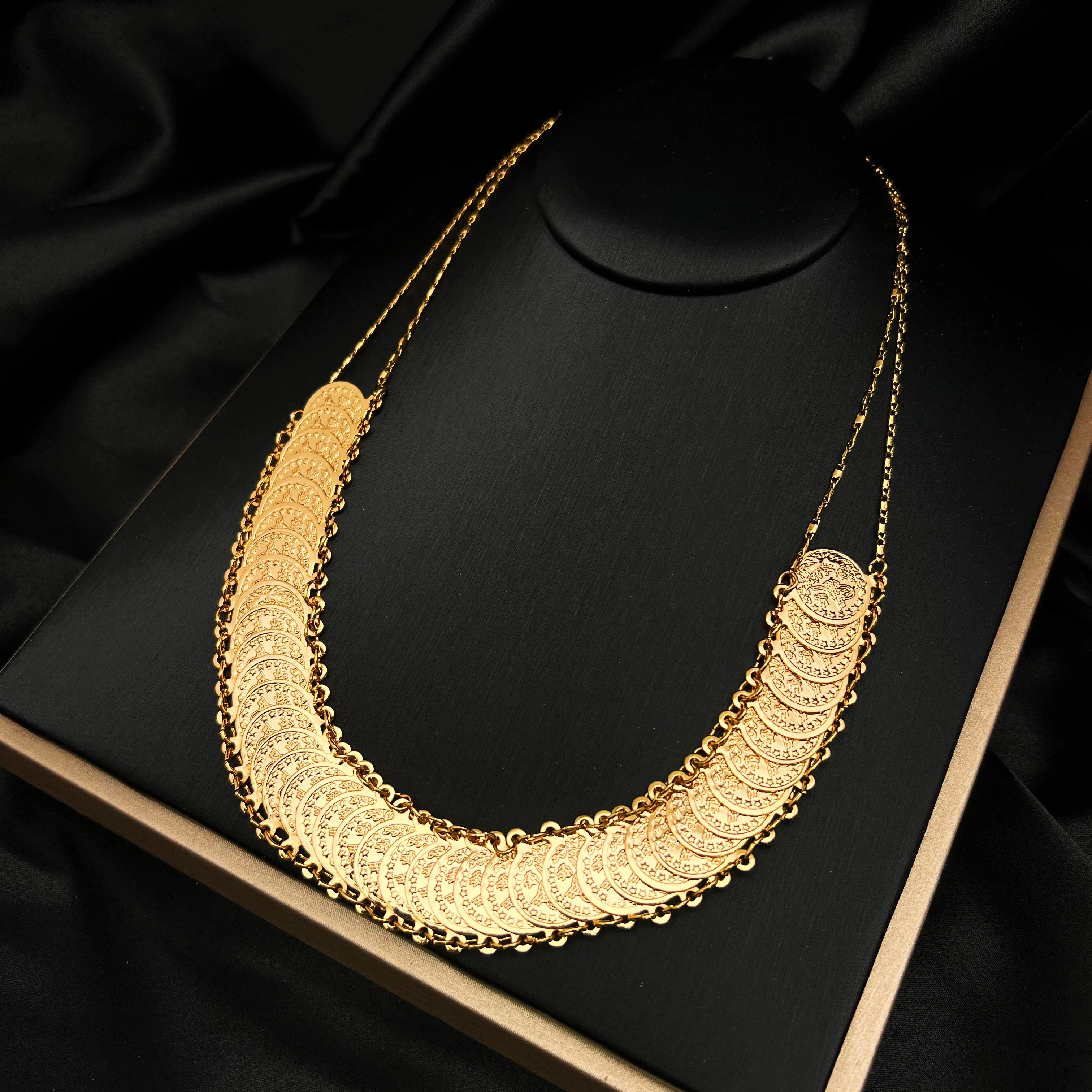 

MANDI Middle East Turkish Head Coin Necklaces Hot Sale Gold-plated Non-fading Ethnic Style Neck Chains Women's Popular Jewelry