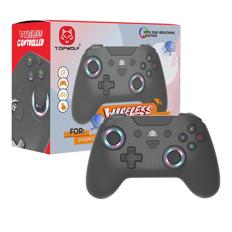 

Беспроводной Bluetooth геймпад SW570 для Nintendo Switch / Oled/ Lite / Steam Deck PC Android RGB игровой контроллер Джойстик