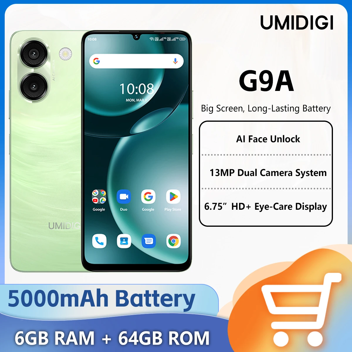 Смартфон UMIDIGI G9A 4/64ГБ global