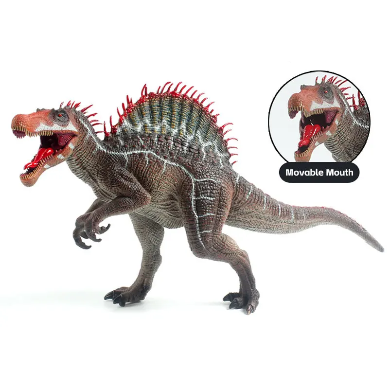 Большая детская твердая имитация динозавра Юрского периода модель Raging спинозавр