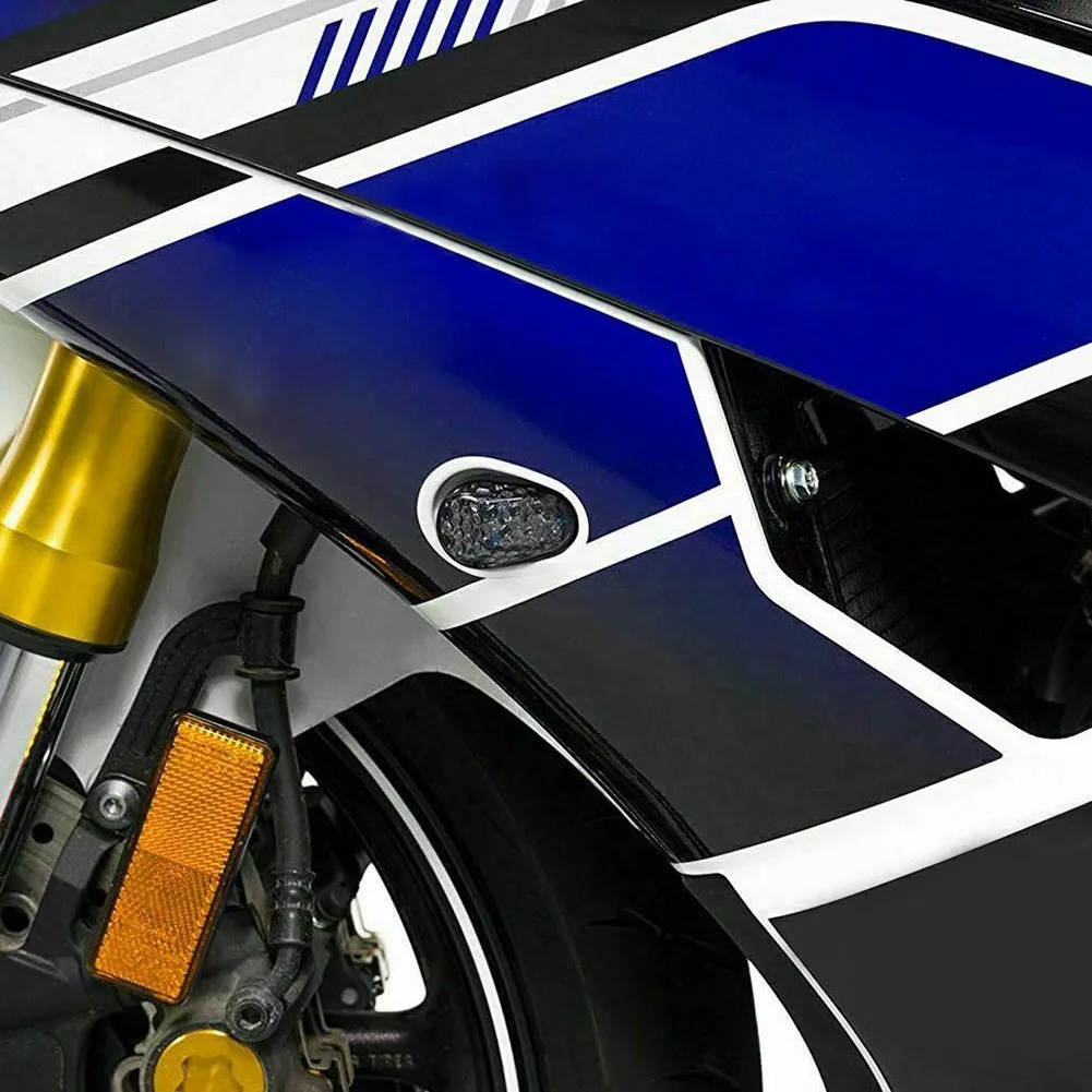 1 пара мотоциклетных указателей поворота дымовые светодиодные мигалки для