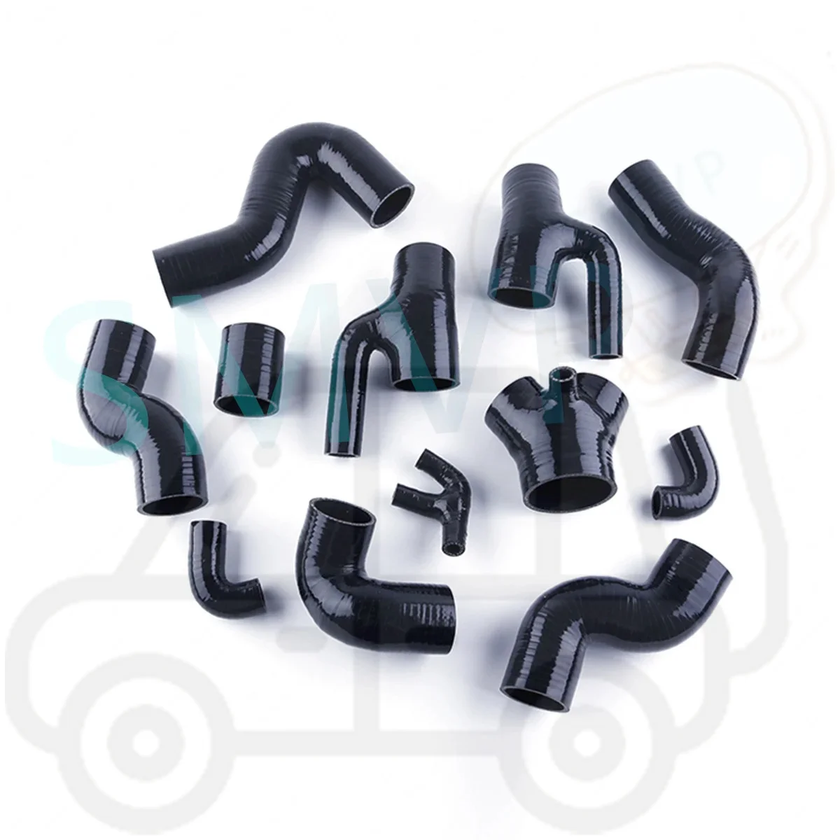 Для Audi S4 RS4 Biturbo A6 B5 2 7 T Bi-Turbo силиконовый индукционный впускной шланг 12 шт. запасные