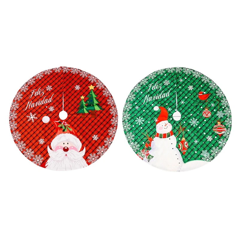 

Xmas Doormat Merry Christmas Santa Claus Anti-slip Door Carpet Xmas Tree Skirt