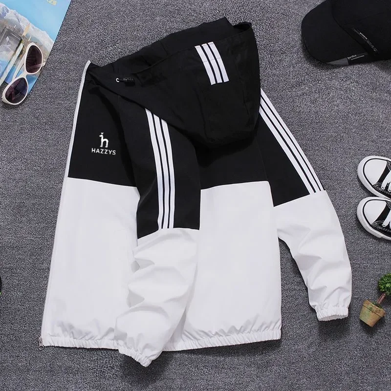 

Hazzys Men's Golf Wear Autumn New 2023 Golf Jacket Korean Luxury Brand Fashion Hooded Fishing Casual Coat Men's Golf Apparel