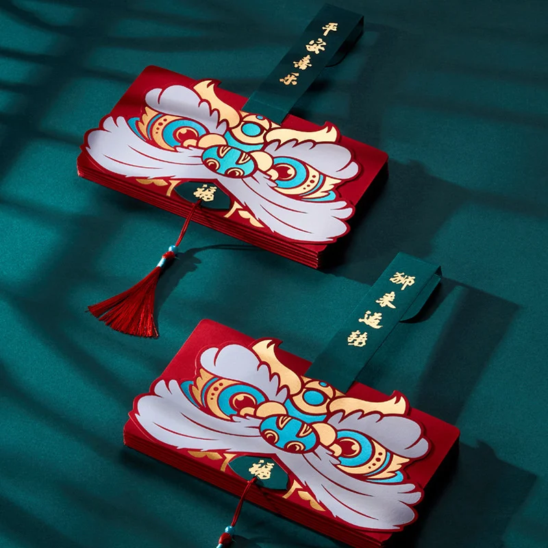 

Year Shengwei Folding Red Packet Envelope New National Tide Xingshi Six Card Position Love Tiger