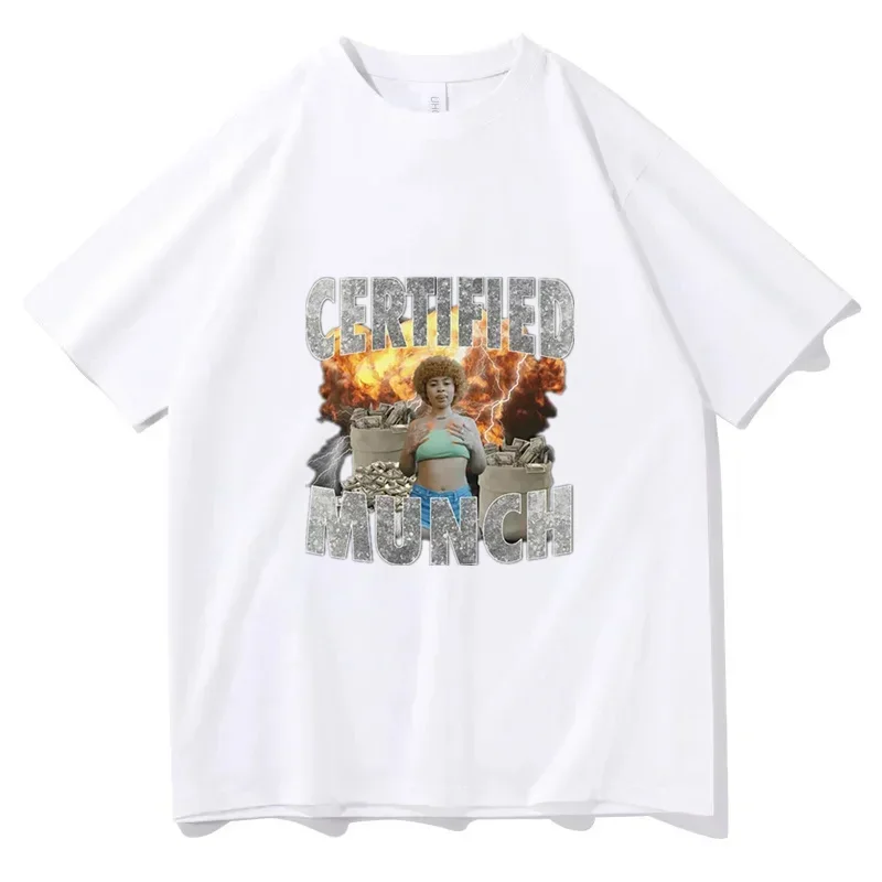 Повседневная летняя футбольная рубашка для женщин Munch Meme в стиле хип-хоп