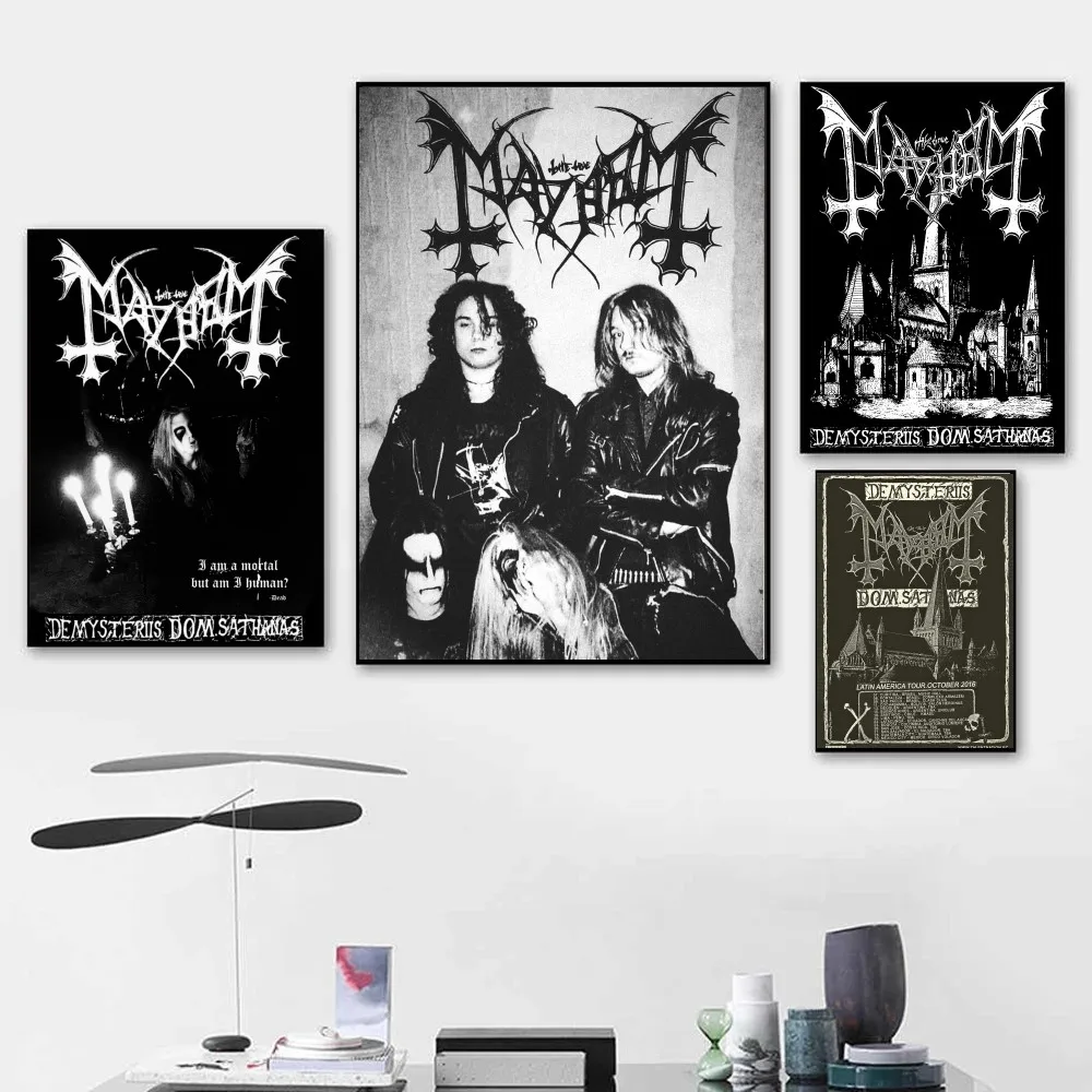 Classic Mayhem Poster Kraft Paper Vintage Wall Art Painting Study Aesthetic Small Size Stickers