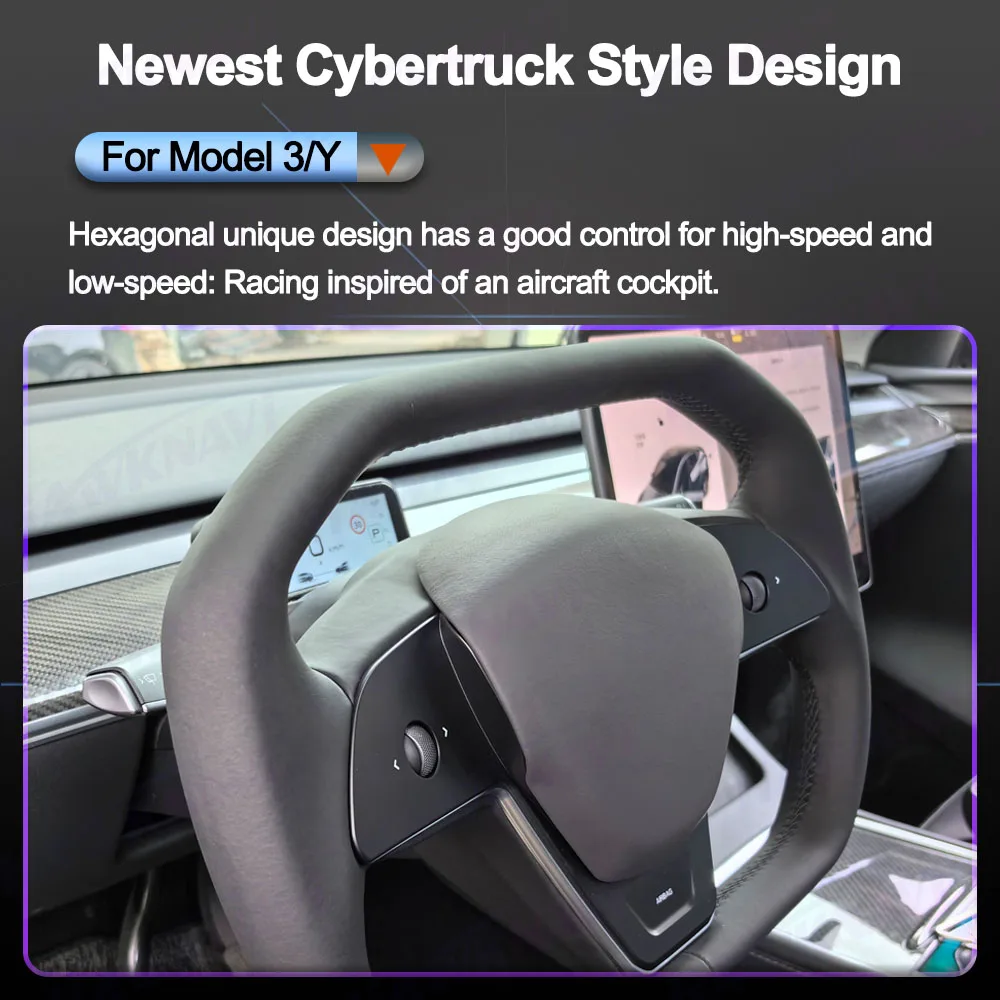 Hawknavi новый стиль кибергрузовик кокетка Рулевое колесо для Tesla модели Y Модель 3 2023