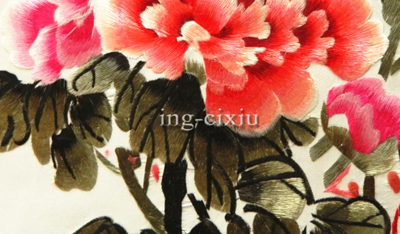 Роспись из высококачественного шелка с вышивкой Пион для гостиной спальни