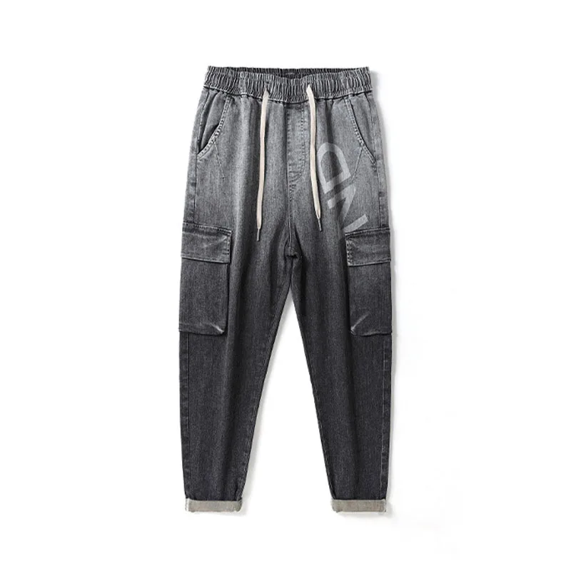 22 Fashion Jeans for Men Street Fashion Gradient Alphabet Print Jeans Men Youth Men's Casual Pants Baggy Jeans Men Clothing