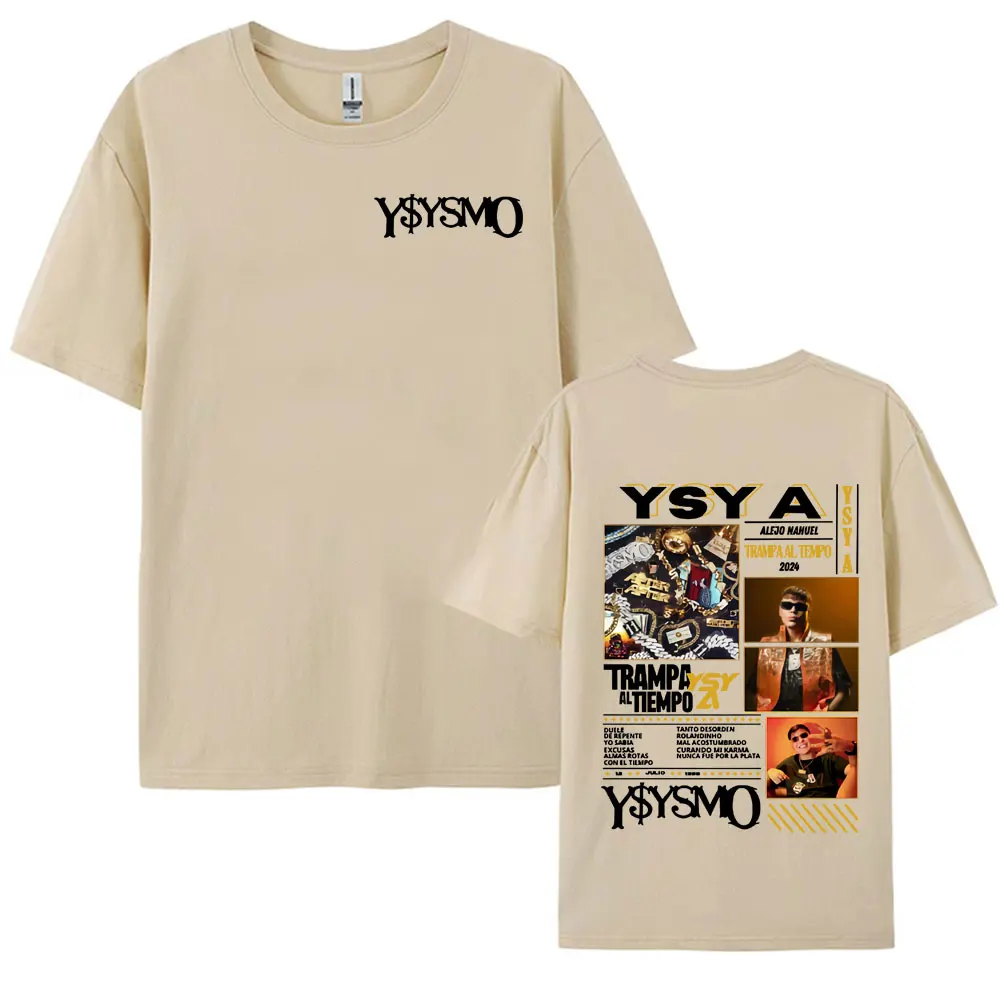 Рэпер Ysy A Trampa Al Tiemopo Album Tour 2025 Футболки Мужчины Женщины Harajuku Ретро Мода Хип-Хоп Футболка Повседневные Хлопковые Футболки (art.: 3920ccdecd938) - 3920ccdecd938