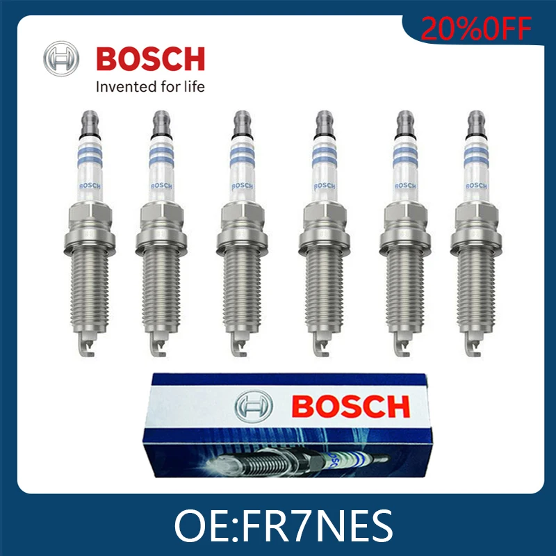

BOSCH Original Genuine 6pcs Spark Plugs For PEUGEOT CITROEN NISSAN HYUNDAI KIA 107 0242236578 FR7NES Car Removal Tool Wholesale
