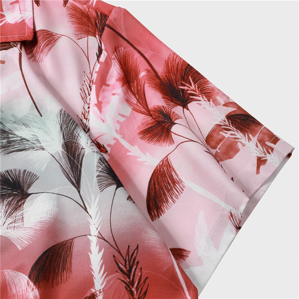 OSCN7 Casual Printed Short Sleeve Shirt Men Street 2022 Hawaii Beach Oversize Women Fashion Harujuku Shirts for Men S255