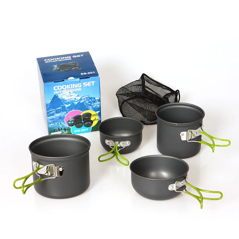 

Travel Camping cookware kit Cooking set Ultralight Outdoor tableware set Tourism Equipment For Hiking Picnic