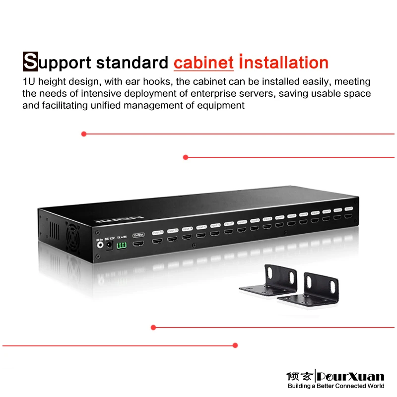 4k видео hdmi 2 0 коммутатор с ИК-пультом дистанционного управления RJ45 TCP/IP RS232