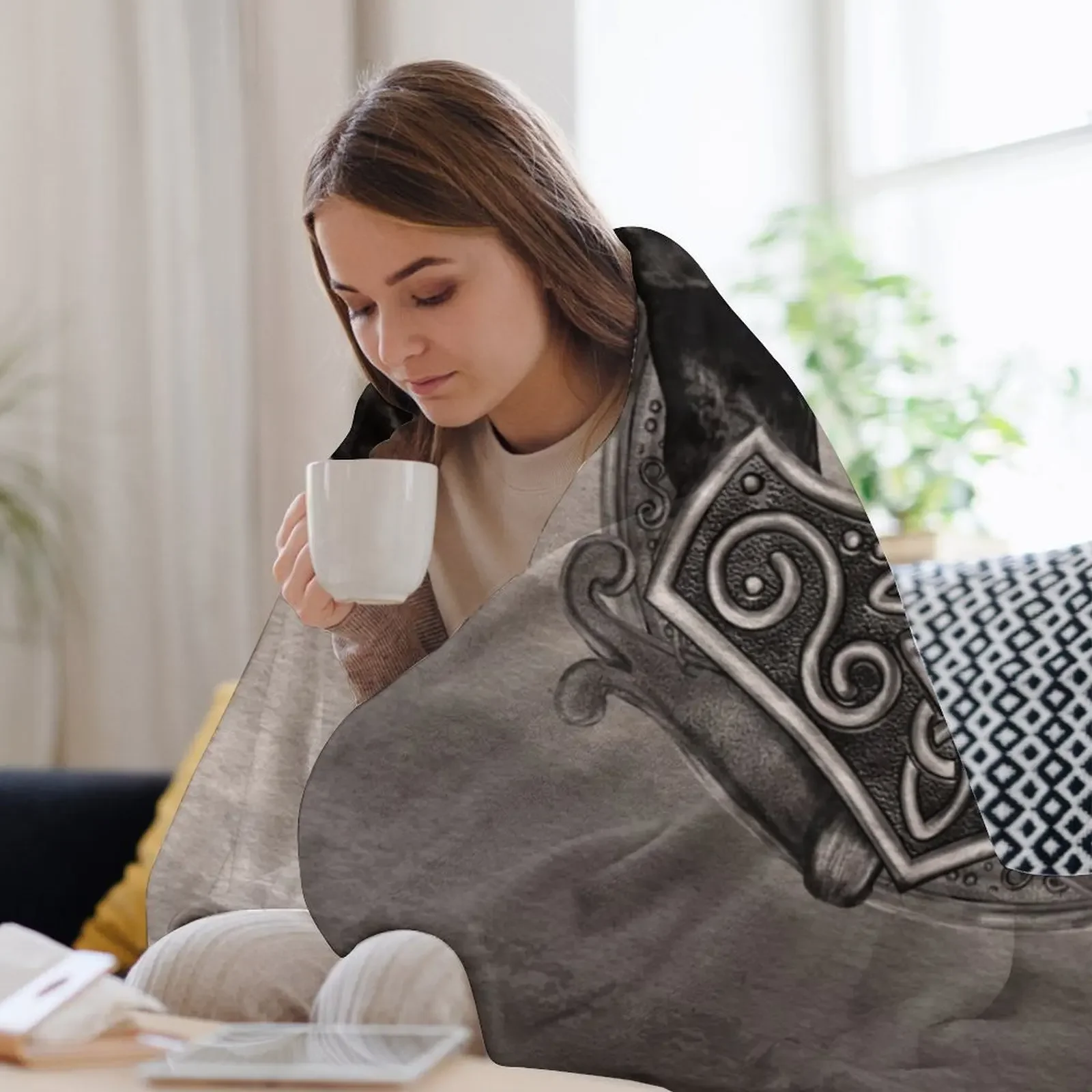 Мьельнир Молот Тора и огоривов роскошное одеяло для пикника дивана пледы