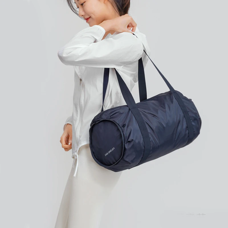 Large Capacity Foldable Black Gym Bag Women Shoe Compartment Waterproof Sport Bags for Fitness Training Yoga Bolsa Sport