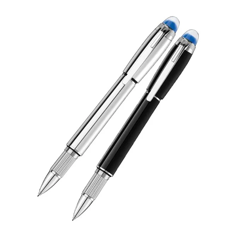 

Promotion Fountain Rollerball Ballpoint Pen Blue Crystal Top Stationery Office Writing Smooth Luxury Gift MB Pens Serial Number