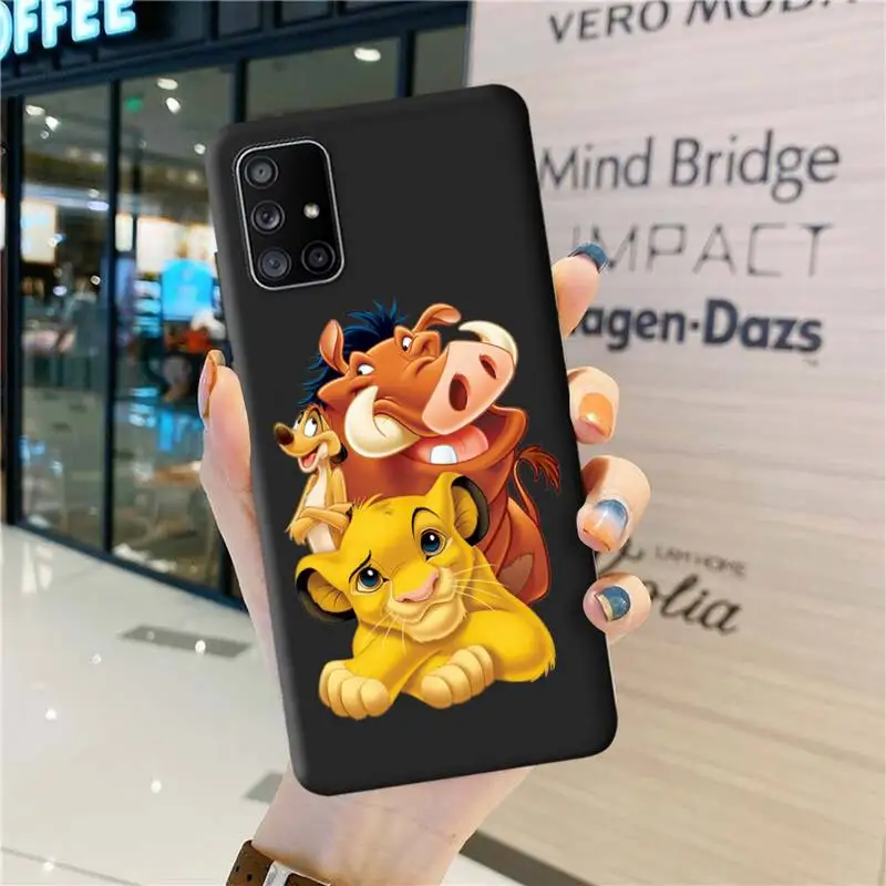 Телефонный чехол Hakuna Matata Lion King Simba Timon для Samsung Galaxy A52 A21S A02S A12 A31 A81 A10 A30 A32 A50 A80 A71 A51 |