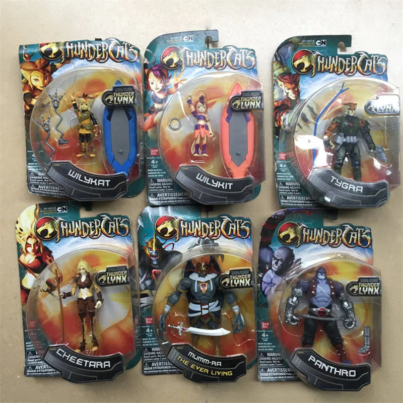 

25cm box package Thundercats Mumm-Ra lion-o WilyKat Action Figure joint doll