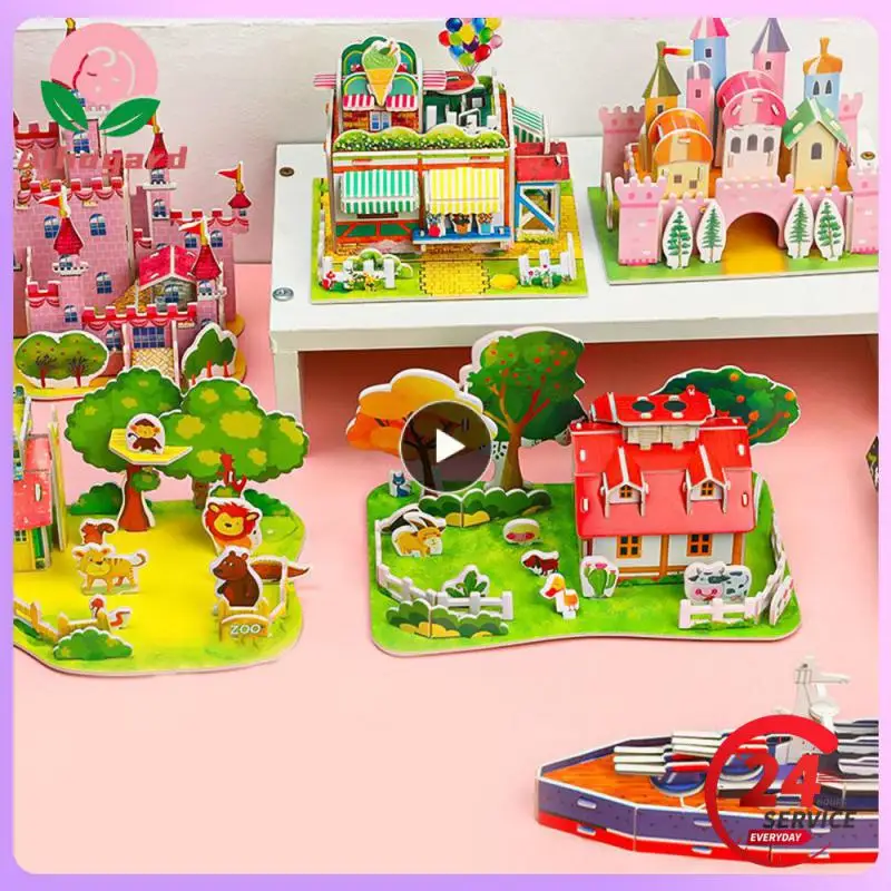 

1~10PCS Puzzle Toys Cardboard Durable Materials Puzzle Building Blocks The Perfect Gift Creative Design Children's Toys