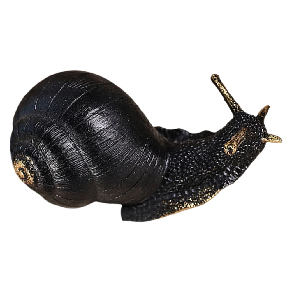 

Synthetic Resin Ornament Tabletop Ornament Simulation Resin Snail Accessory