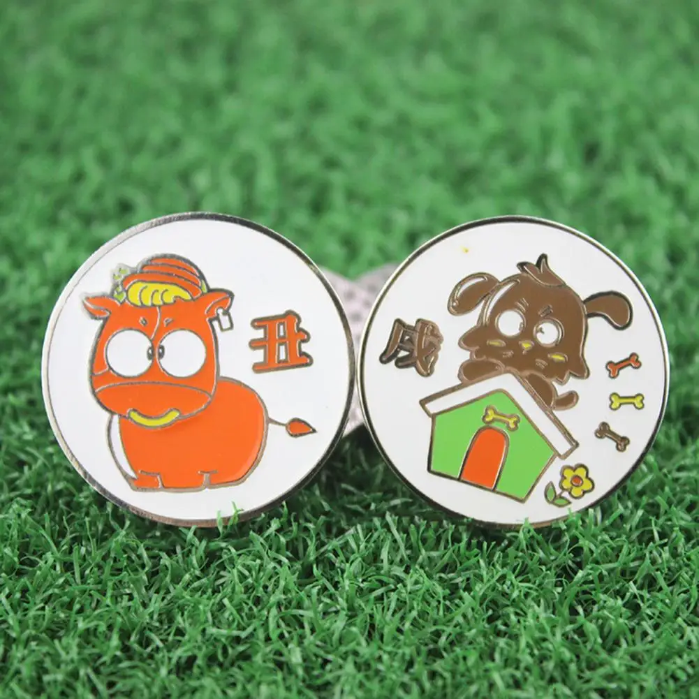 

Chic Golf Marker Clear Pattern Golf Ball Marker 12 Zodiac Long-lasting Golf Ball Marker Marking