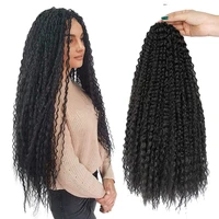 dansama synthetic african roots brazilian crochet braid twist hair extensions deep water wave crochet braiding hair for women