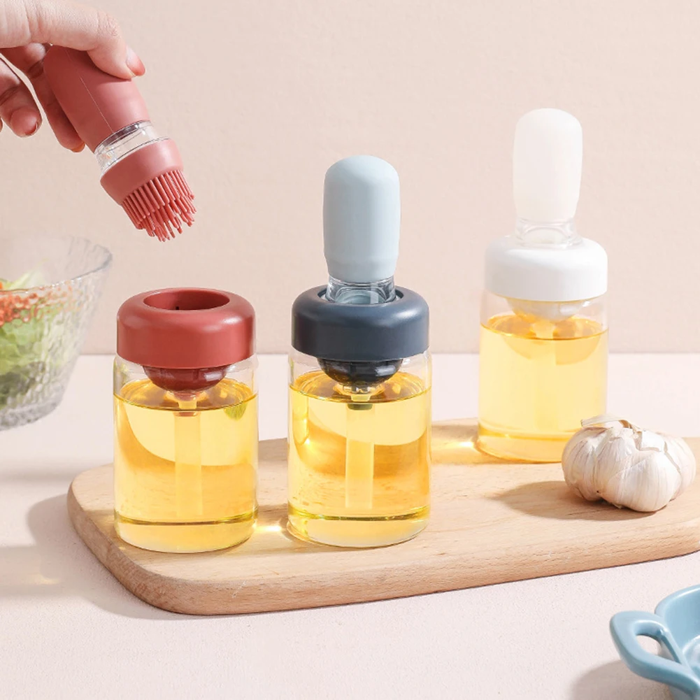 

Portable Silicone Barbecue Oil Brush Oil Bottle Grill Oil Brush BBQ Pastry steak Liquid Oil Brushes Kitchen BBQ Tools Accessorie