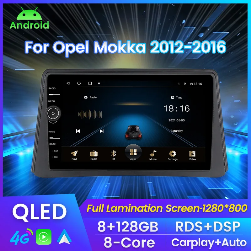Автомагнитола для Opel Vauxhall Mokka 2012-2016 Buick Encore 2013-2019 4G Wi-Fi Carplay аудио Android автоприемник