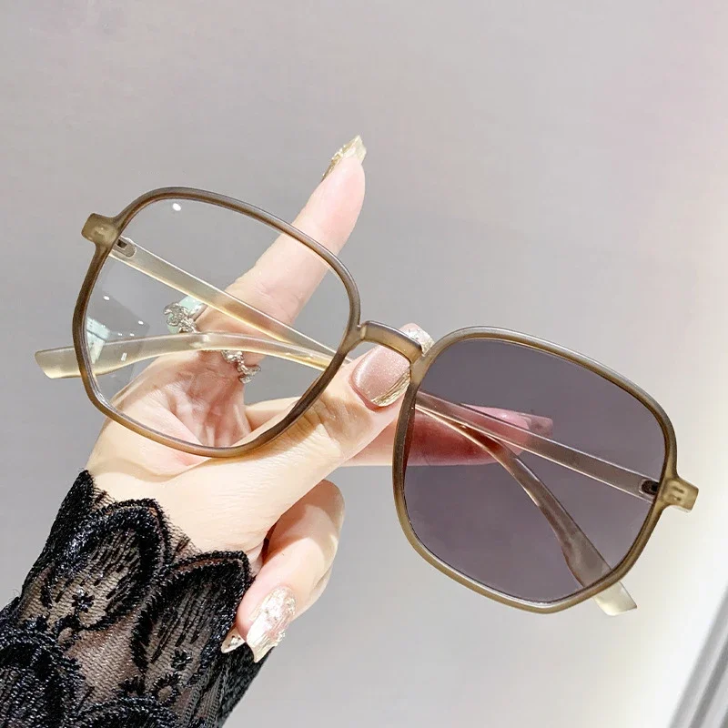 Фотохромные солнцезащитные очки 2 в 1 интеллектуальные уличные анти-УФ-очки с