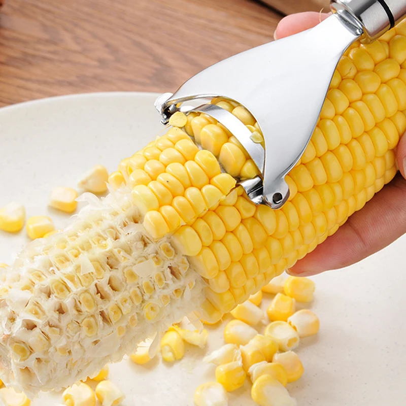 

Corn Stripper Stainless Steel Corns Threshing Device Easy Peeling Corn Kerneler Peeler Kitchen Fruit Vegetable Tools