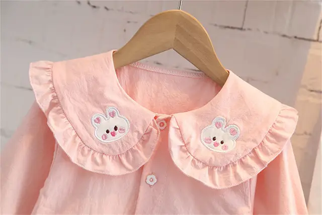 Cute Spring Autumn Children Cotton Clothes Baby Girls Suit fot cute top+ denim Pants 2Pcs/sets Out Kid Fashion Clothing sets 4