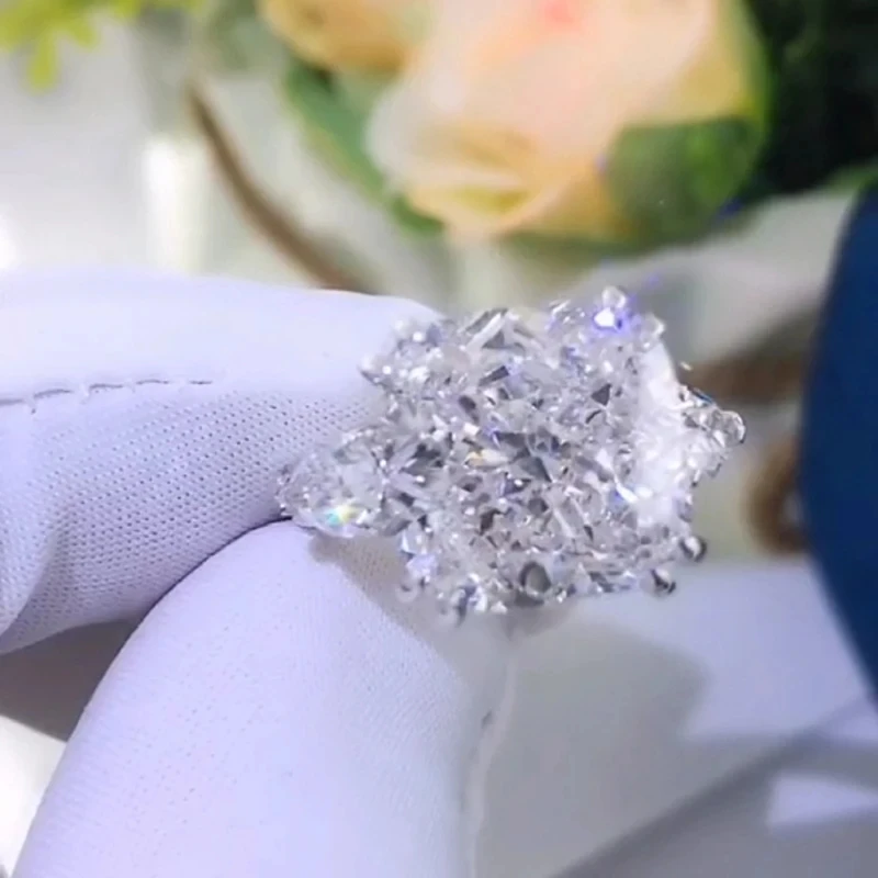 Кольцо из белого золота 6 7 8 9 10 карат