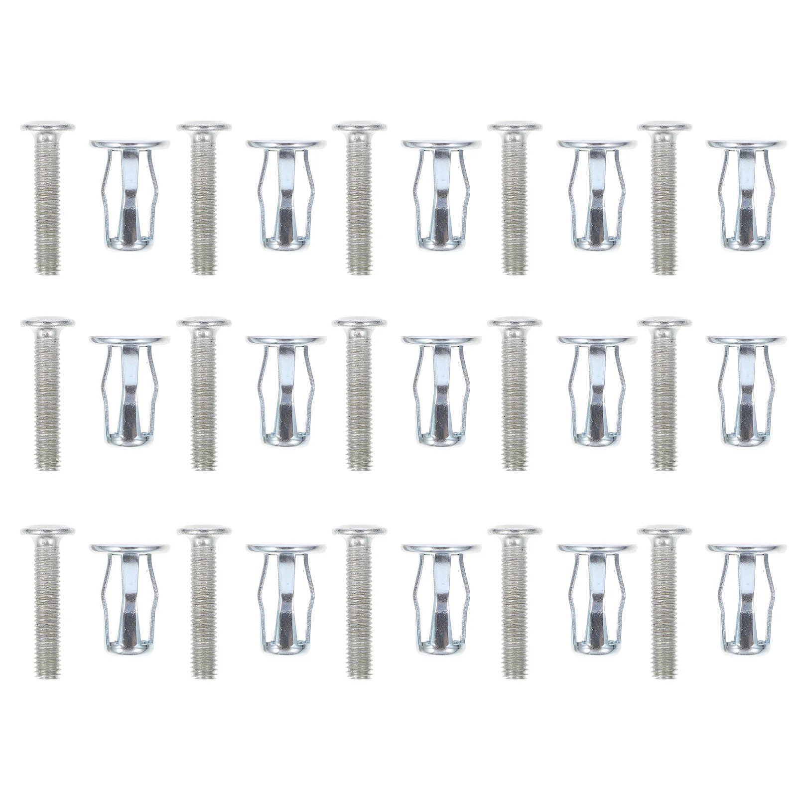 

15 Pcs Expansion Nut Jack Nuts Thins Fixings Dowels with Screws for Hollow Wall