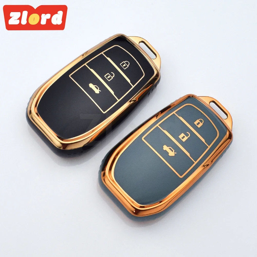 Для Toyota RAV4 Crown Hilux Fortuner Camry Land Cruiser Prado Tpu чехол для дистанционного ключа автомобиля