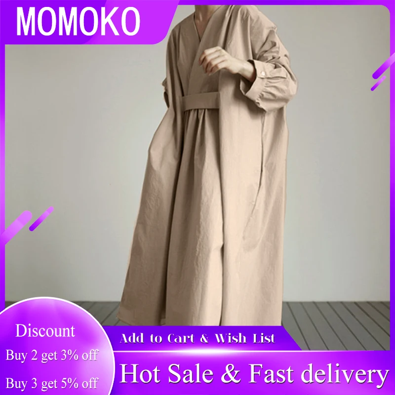 Черное свободное Повседневное платье в японском стиле простое темпераментное