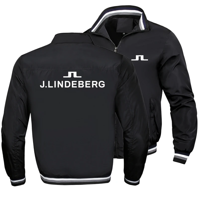 Golf Wear for Men J Lindeberg Golf Jackets Spring High Quality Men Fashion Casual Zipper Bomber Jacket Breathable Golf Clothing