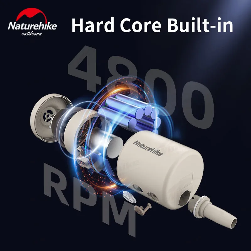 Электрический воздушный насос Naturehike для кемпинга перезаряжаемый 660 г